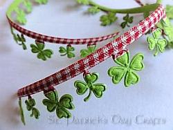 St. Patrick's Day Ribbon with Shamrocks