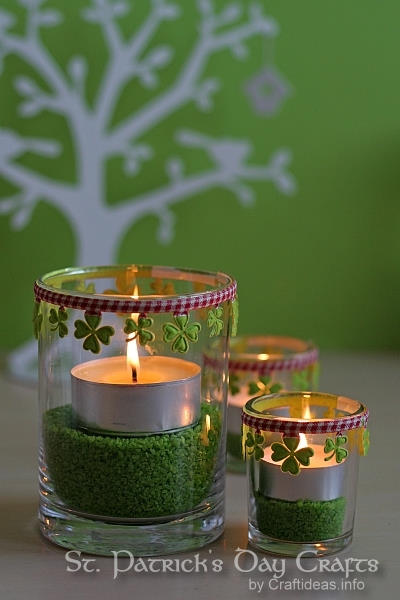 Tea Light Decorations for St. Patrick's Day